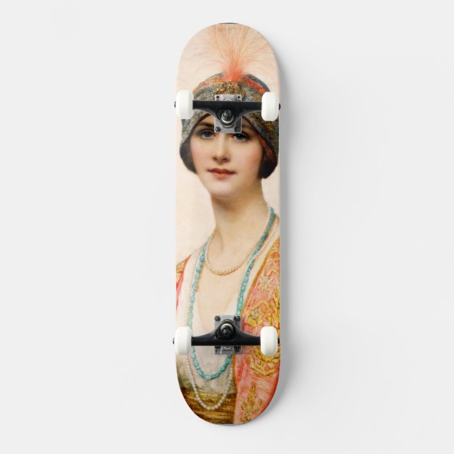Skate Uma Beleza no Figurino Oriental por William Wontne (Frente)