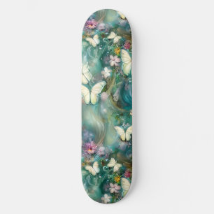 Skate Uma Série de Borboletas Místicas Design 3
