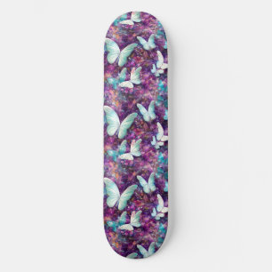 Skate Uma Série de Borboletas Místicas Design 7