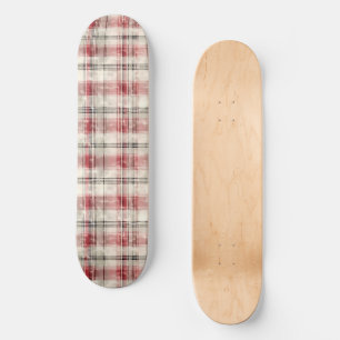 Skate Uma Série de Design Floral de Tartan de Natal #15