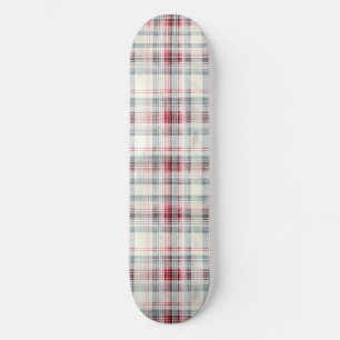 Skate Uma Série de Design Floral de Tartan de Natal #24