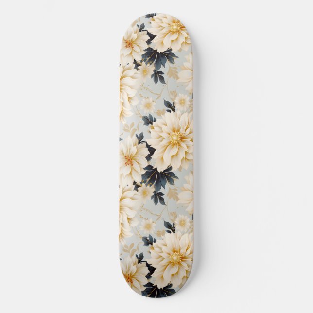 Skate Uma Série Floral de Casamento Design 2 (Frente)