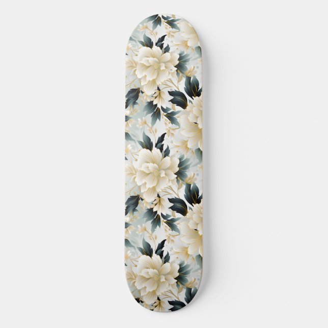 Skate Uma Série Floral de Casamento Design 7 (Frente)