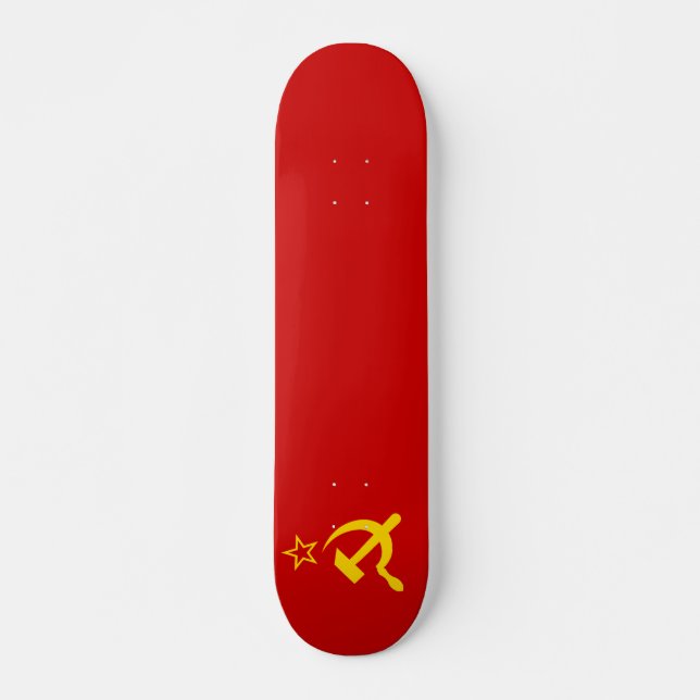 Skate União Soviética da URSS Bandeira Doença Comunista  (Frente)
