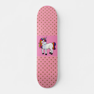 SKATE UNICORN PINK BOLINHAS SKATEBOARDS PARA GAROTAS