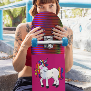 SKATE UNICORN PINK SKATEBOARDS PARA GAROTAS
