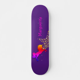 Skate UNICORN Starry Purple personalizado