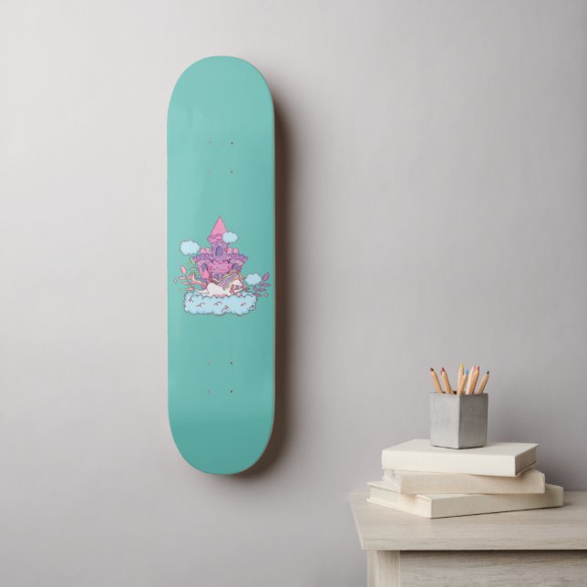 Skate unicórnio (Arte de parede)
