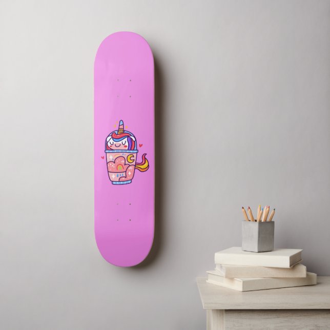 Skate unicórnio (Arte de parede)