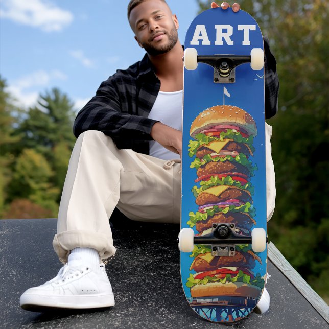 Skate Urban "ART" Giant Hamburger Tower (Criador carregado)