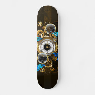 Skate Ursinhas Steampunk e Borboletas Azuis