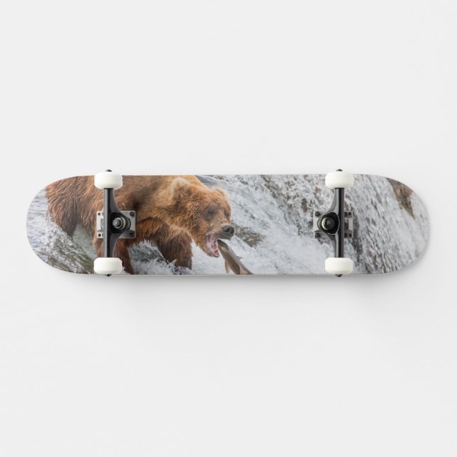 Skate Urso Pardo Pega Salmão Vermelho (Horz)