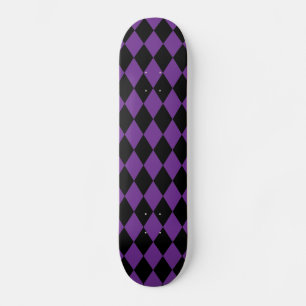 Skate Uvas de Harlequin e Preto