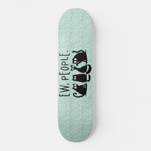 Skate Uw Pessoas Engraçadas Gatos Pretos