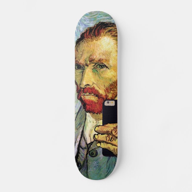 Skate Van Gogh Celular Selfie Self Retrato Spoof (Frente)