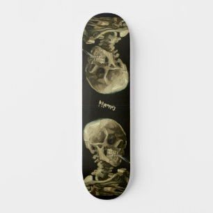Skate Van Gogh Masterícula Trabalho de arte Skeleton Leg