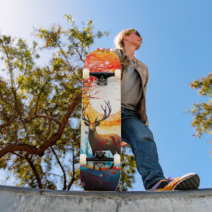 Skate Veado Selvagem da Floresta Contemporânea