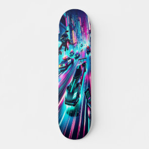 Skate "Velocidade Neon: Cyberpunk Chase
