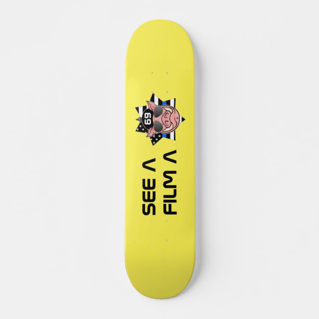 skate "VER UM FILME COP A COP" (Frente)