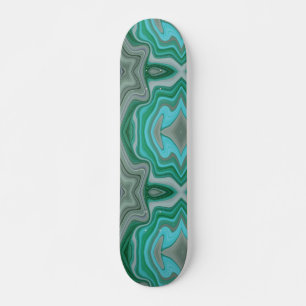 Skate verde con turquesa