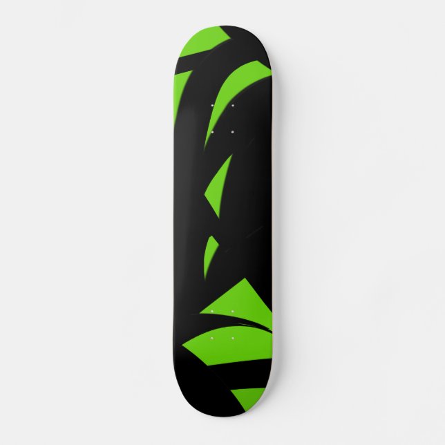 Skate Verde Contemporâneo / Preto (Frente)
