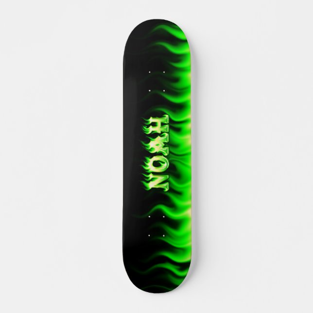 Skate verde da chama de Noah (Frente)