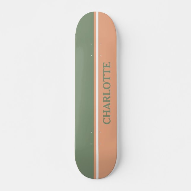 Skate Verde Sage e Rosa Esmaecido (Frente)