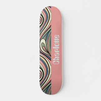 Skate Verde Sage, Rosa Esbranquiçado, Rolo Retro Azul Du