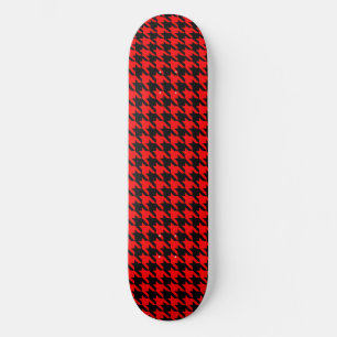 Skate Verificação de Tonalidade Vermelha e Preta