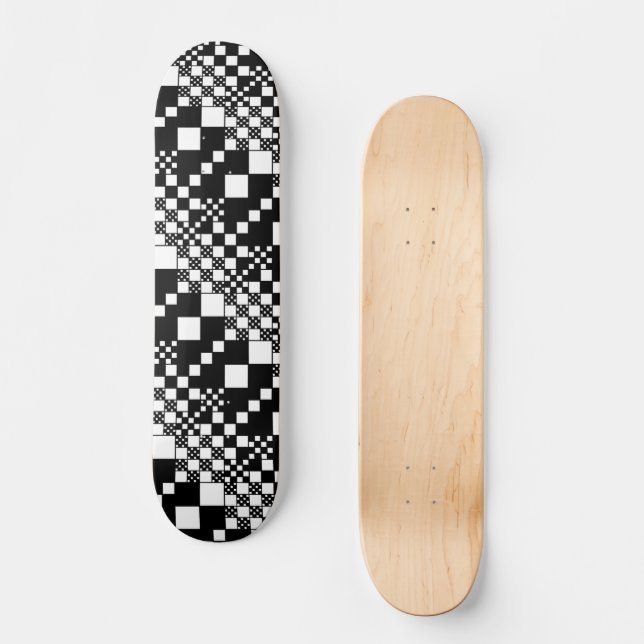 Skate Verificado, Verificações - Preto e Branco (Frente)