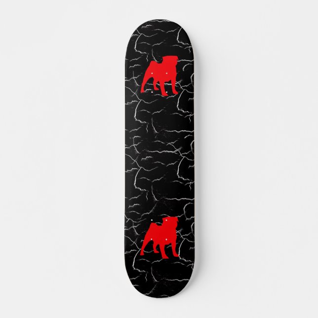 Skate vermelho 2 do Pug (Frente)