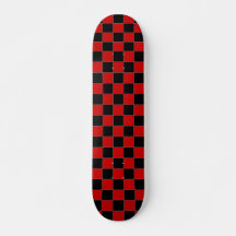 skate vermelho e preto