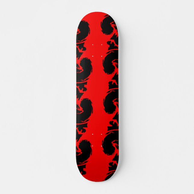 Skate VERMELHO e PRETO (Frente)