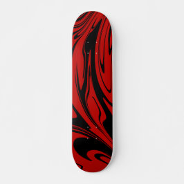 Skate Vermelho Onda legal Preto