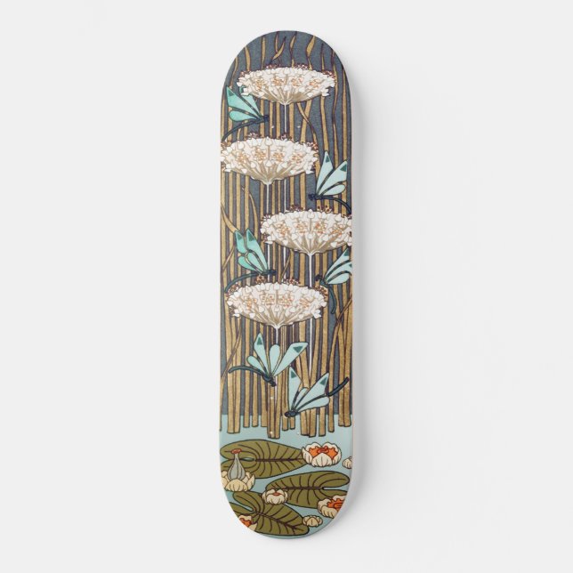 Skate Verneuil Libélula Nenúfar Arte Nouveau: Vintage (Frente)