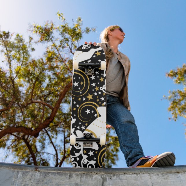 Skate Vestido Floral Ouro (Ao ar livre 1)