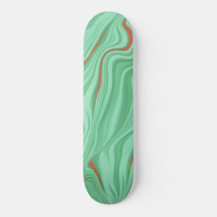 Skate Vestuário em curvas com tons verdes claros de men