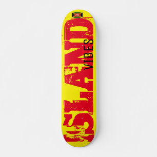 Skate VIBRAÇÕES DE ILHA JMT USA Skateboard, 7¾" Deck
