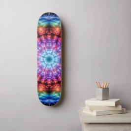 Skate Vibrant Tie Dye Kaleidoscope Rainbow Mandala