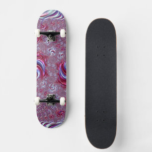 Skate Vibrante Shiny Groovy Trippy Espirando Arte Fracta
