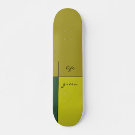 Skate vida verde, ácido, cidra e arte abstrata de musgo