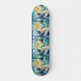 Skate Vidro Escondido Do Urso Polar Personalizado