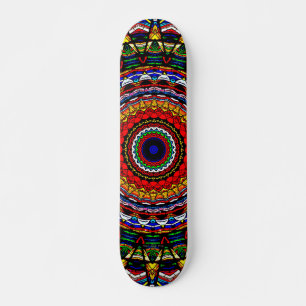 Skate Vidro Estido Mandala