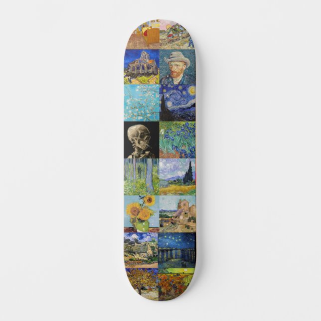 Skate Vincent van Gogh - Masterworks Mosaic Patchwork (Frente)