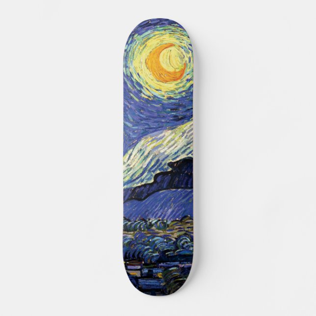 Skate Vincent Van Gogh Noite Estrelada (Frente)