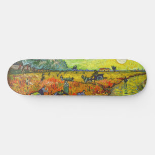 Skate Vincent van Gogh - O Vineyard Vermelho