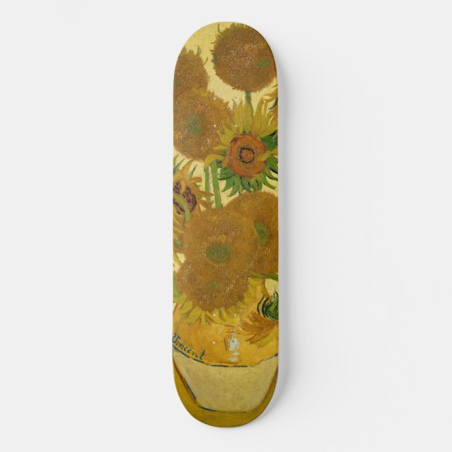 Skate Vincent van Gogh - Vase com Quinze Girassóis (Frente)
