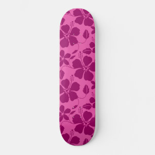 SKATE VINHO TINTO BURGUNDY COM ESTAMPA HULA HAWAIANA (HI