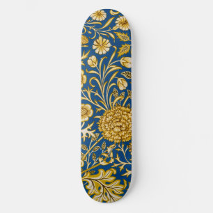 Skate Vintage Arte Floral Cherwell Azul de William Morri