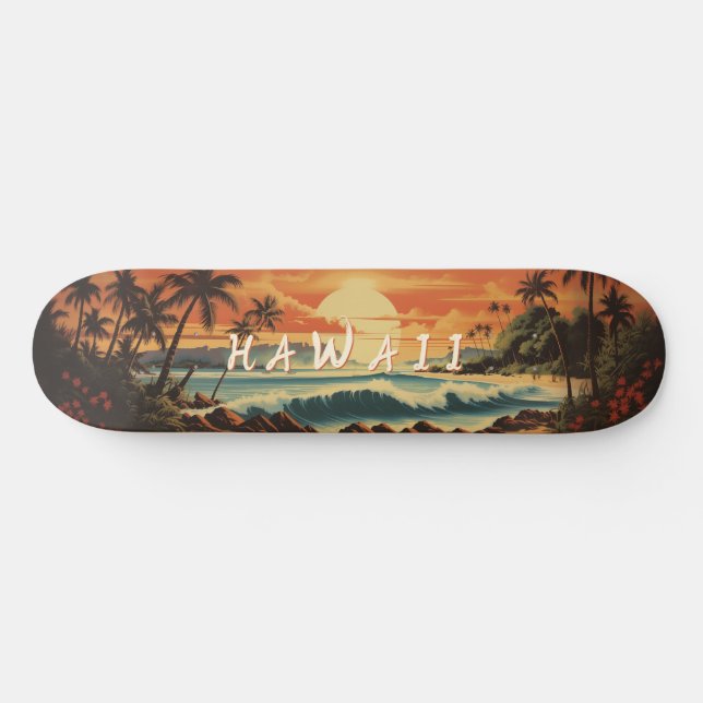 Skate Vintage Beach Hawaii (Horz)